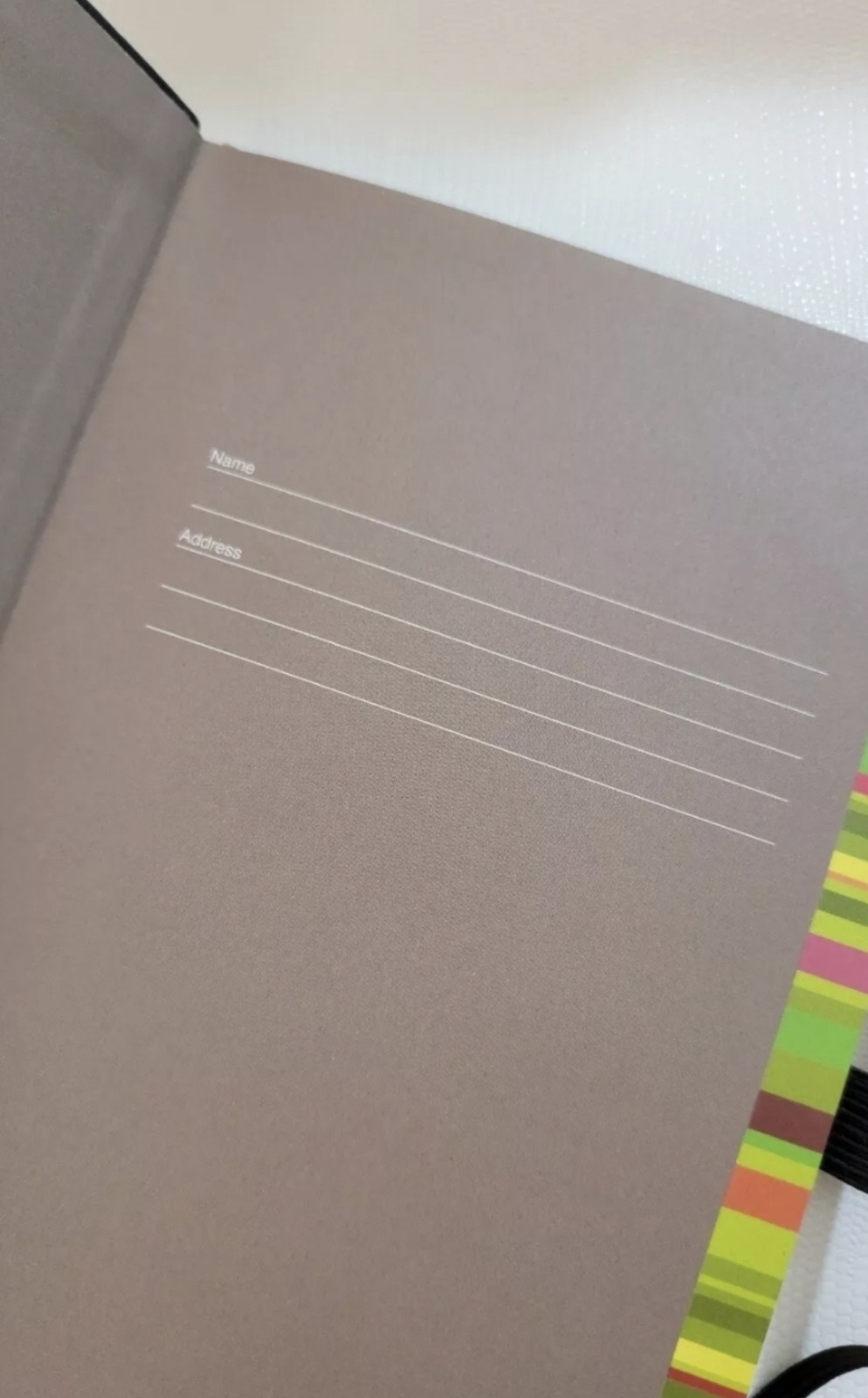 CADILLAC Notebook Journal Debossed Logo GM Notepad Hard Cover Vegan Italy Made