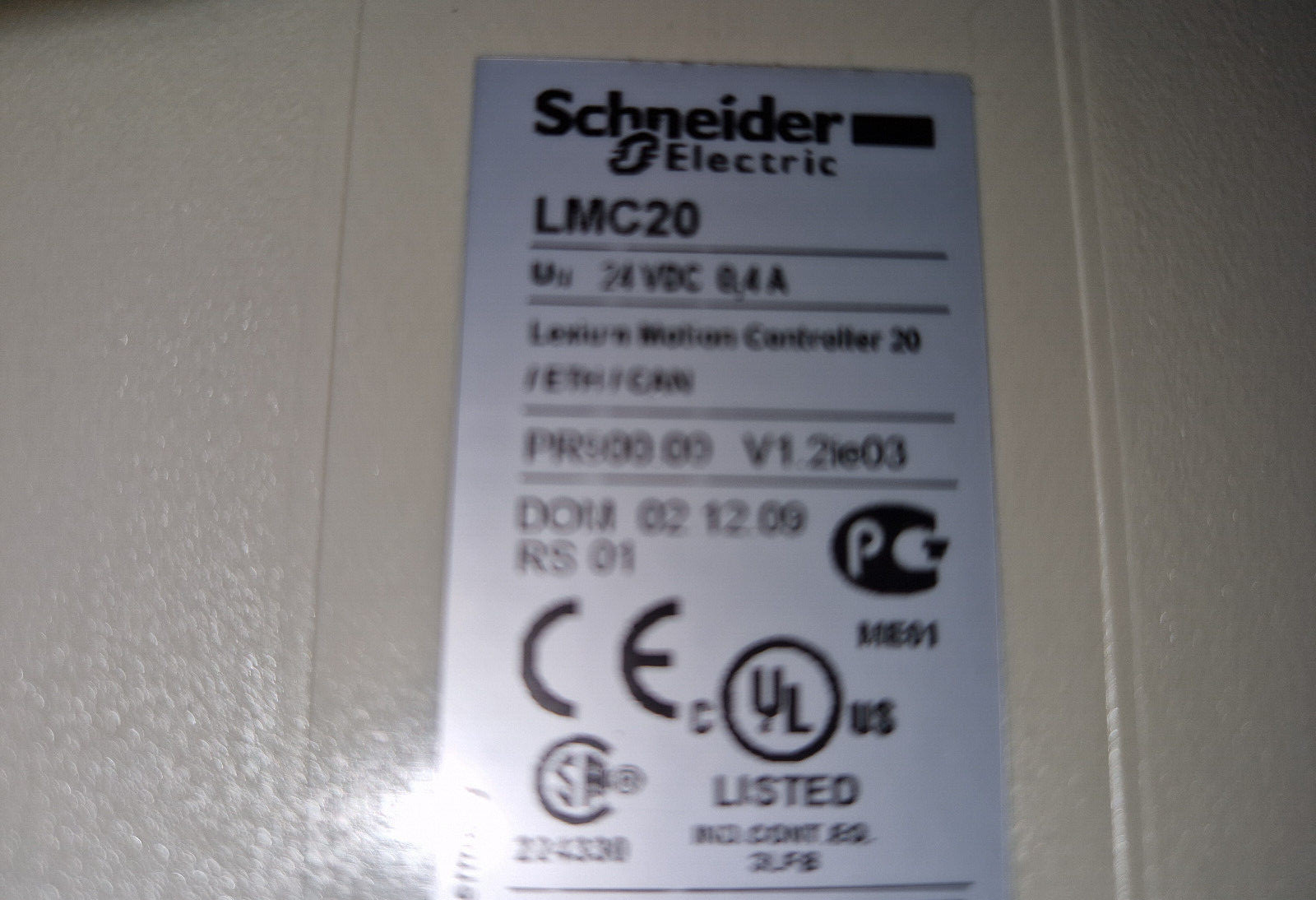 Schneider Electric LMC20 Lexium Motion Controller 20 / Eth/ Can V1.2 PR900.0