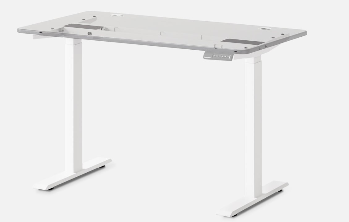 Autonomous Desk DIY – 2-Stage Height Adjustable Standing Desk Frame, White, Ship