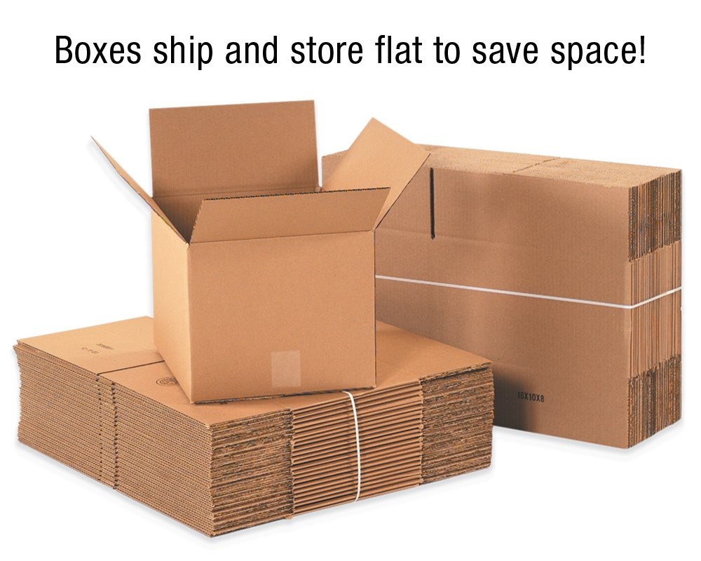 TAPE LOGIC 6x6x48 Tall Corrugated Boxes, Tall, 6L x 6W x 48H, Pack of 25 | Shipp