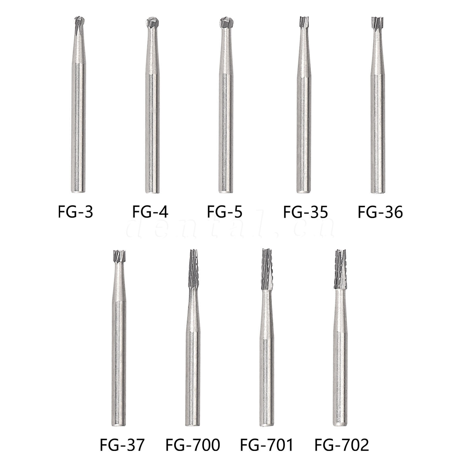 Dental FG Tungsten Steel Carbide Burs for High Speed Handpiece Inverted Cone Bur
