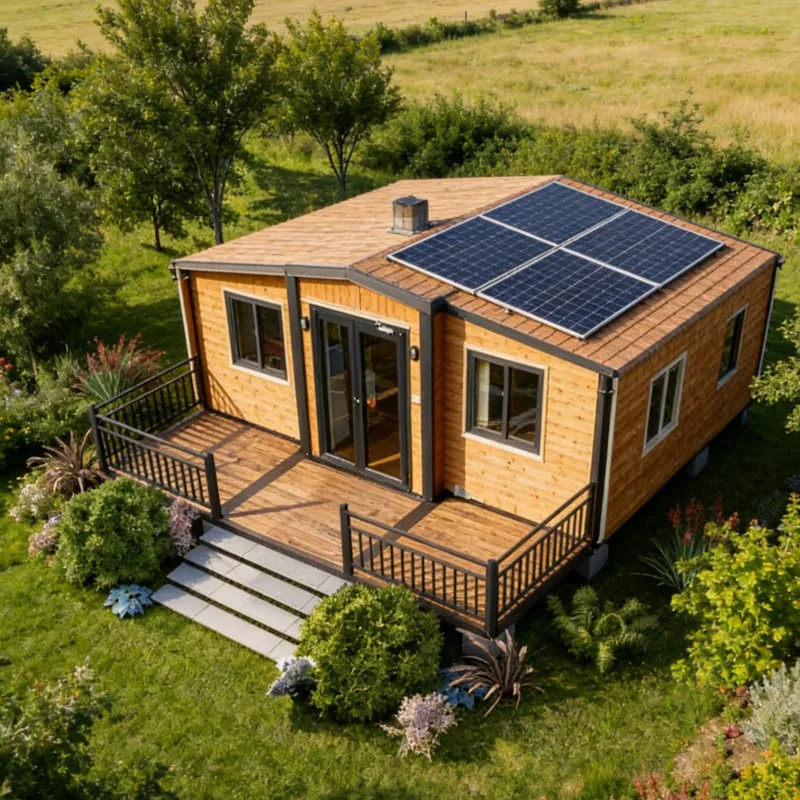 Expandable Folding Container House with Panoramic Windows