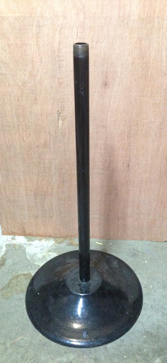 Used Bulk Vending Machine Pipe Stand W/ Double Bracket to mount 2 machines
