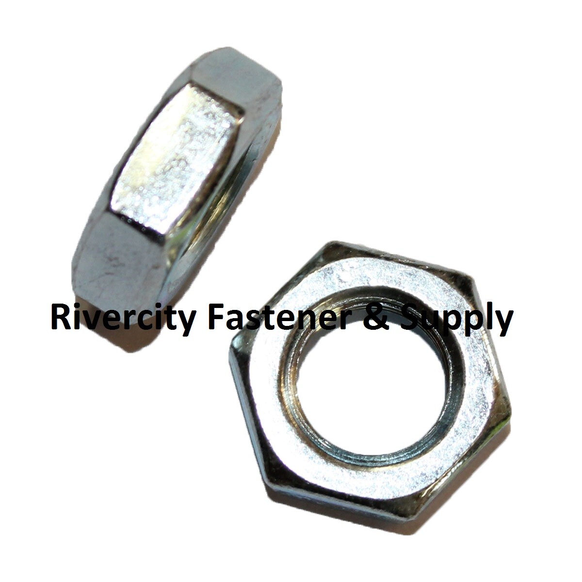 7/8-9 Hex Jam Nuts Thin / Half Nut 7/8×9 Nuts 7/8″ x 9 Zinc Plated Steel