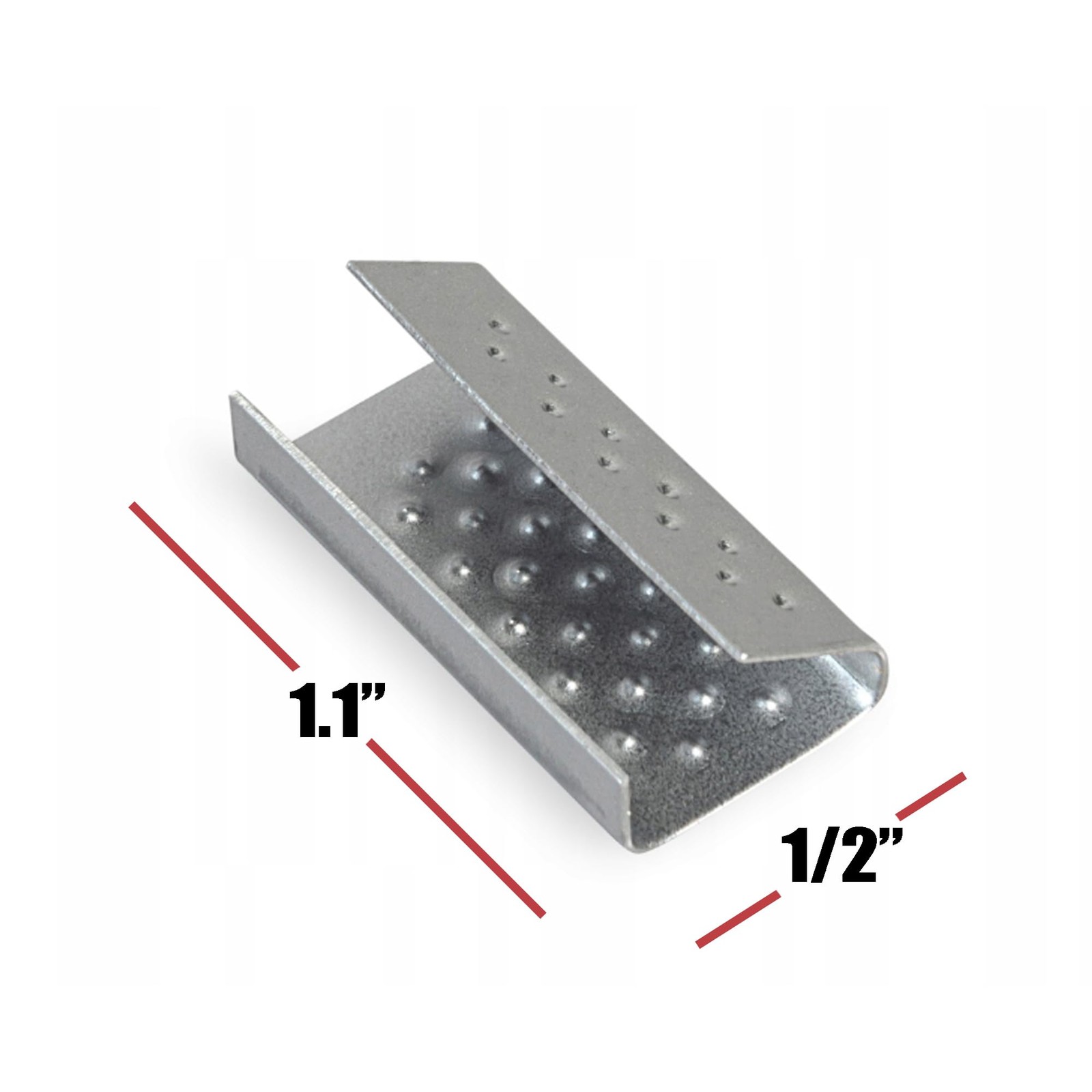 100 Pcs Open Seals for 1/2″ Strap Width Strapping Metal Clips Packaging Pallet