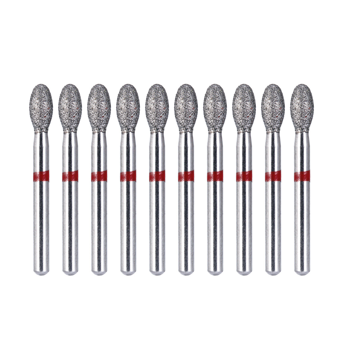 Dental Fine Grit Diamond Burs 379-023F Egg Football Shape for Cutting 10Pcs/PK