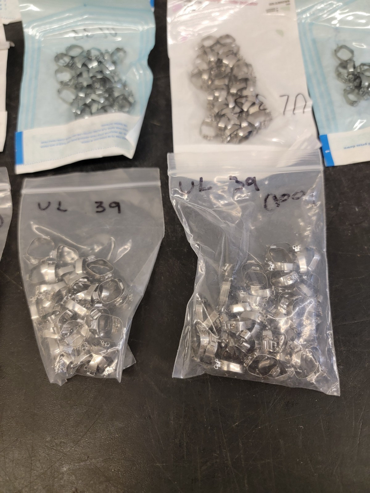 Molar Bands. Dental, Stainless, Various Sizes- 300+ Count (Z9)