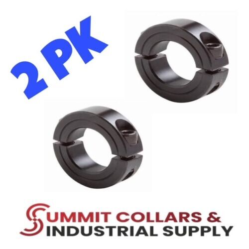 3/16” to 3-1/2” ID Double Split Shaft Collar BLACK OXIDE