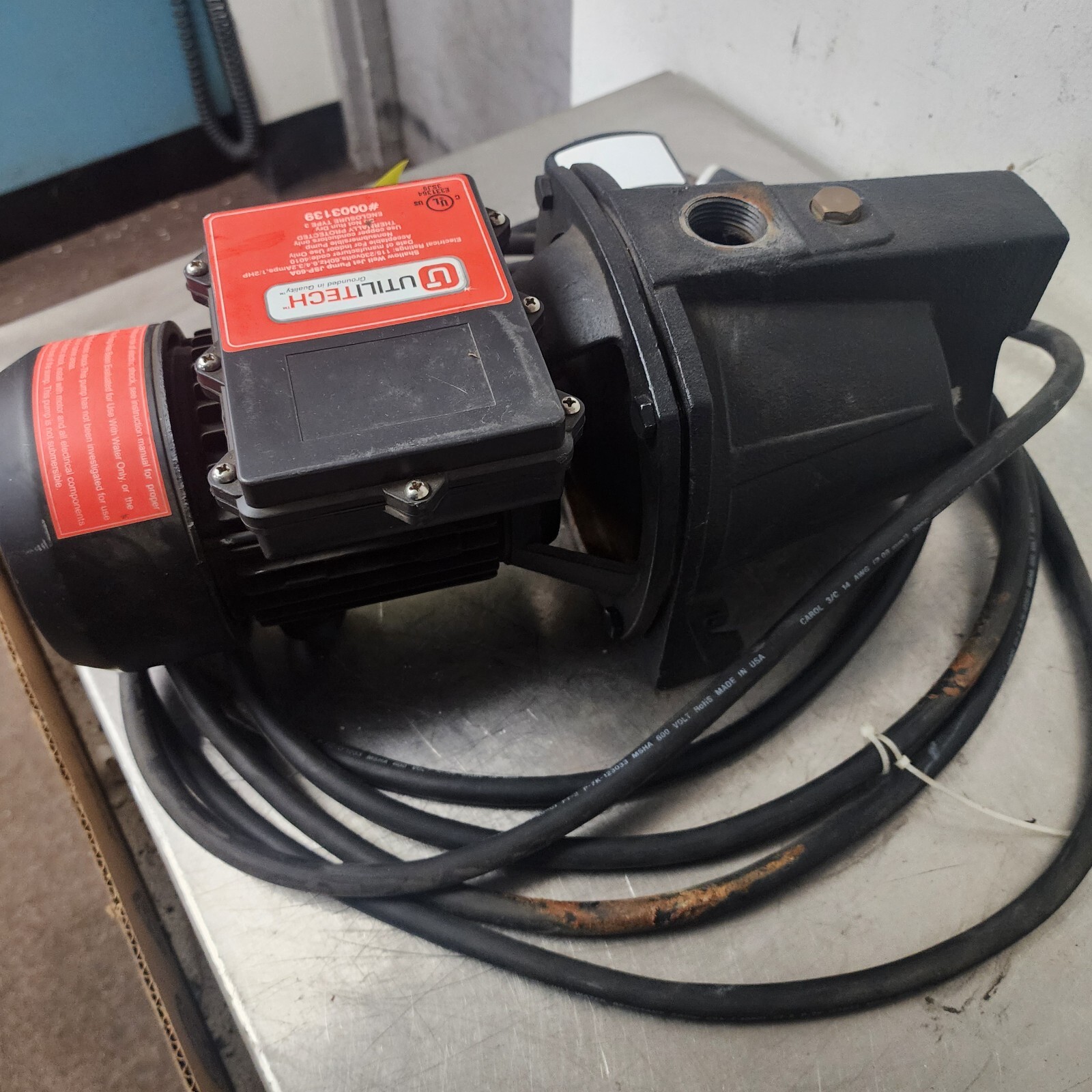 Utilitech 1/2HP Shallow Well Jet Pump JSP-60A 12.5 GPM #5 [Z3F]