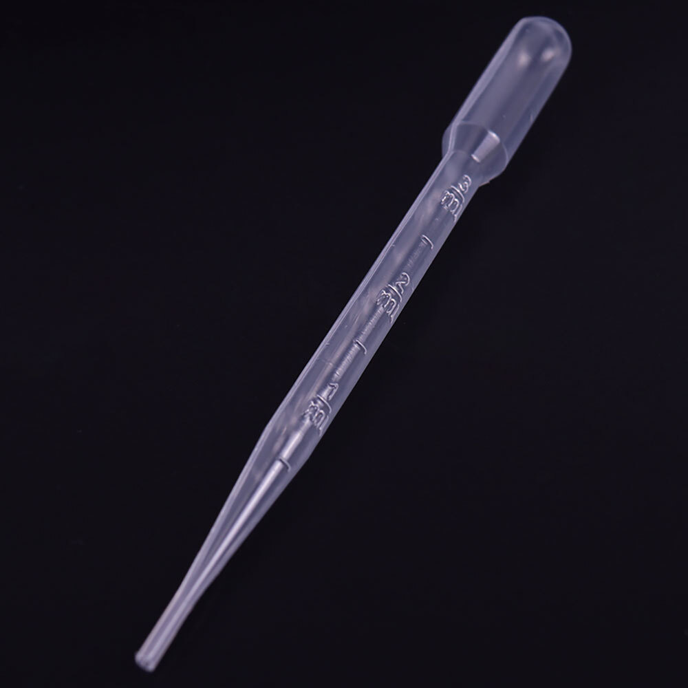 200Pcs 3ml Disposable Plastic Eye Dropper Set Transfer Lab Graduated Pipettes US