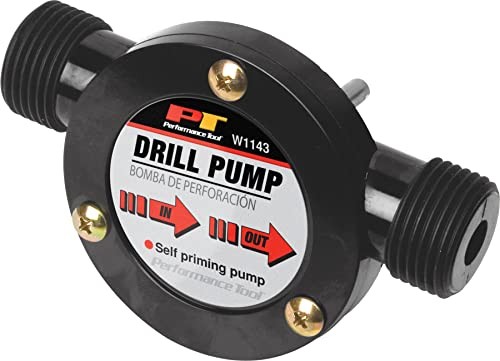 Performance Tool W1143 Liquid Transfer Pump for Corded/Cordless Drills 225 GPH