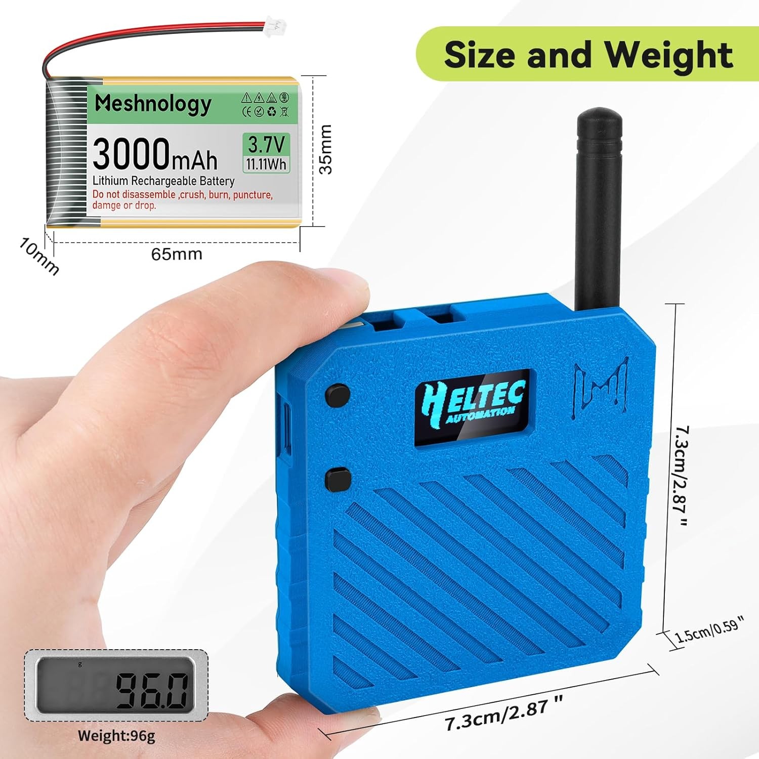 Meshtastic ESP32 LoRa V3 Bluetooth Wifi Board+Battery+ 915MHz Antenna + N33 Case