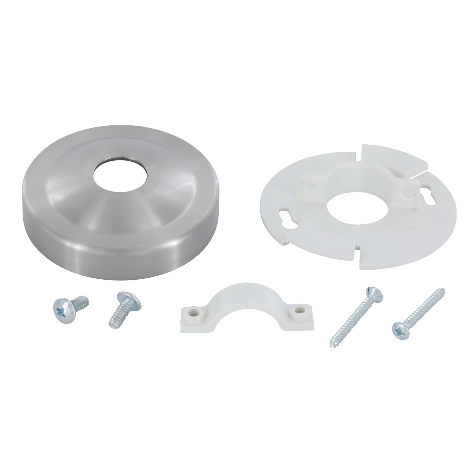 Danco 12006 Shower Arm Stabilizer Bracket and Flange No Size, Brushed Nickel