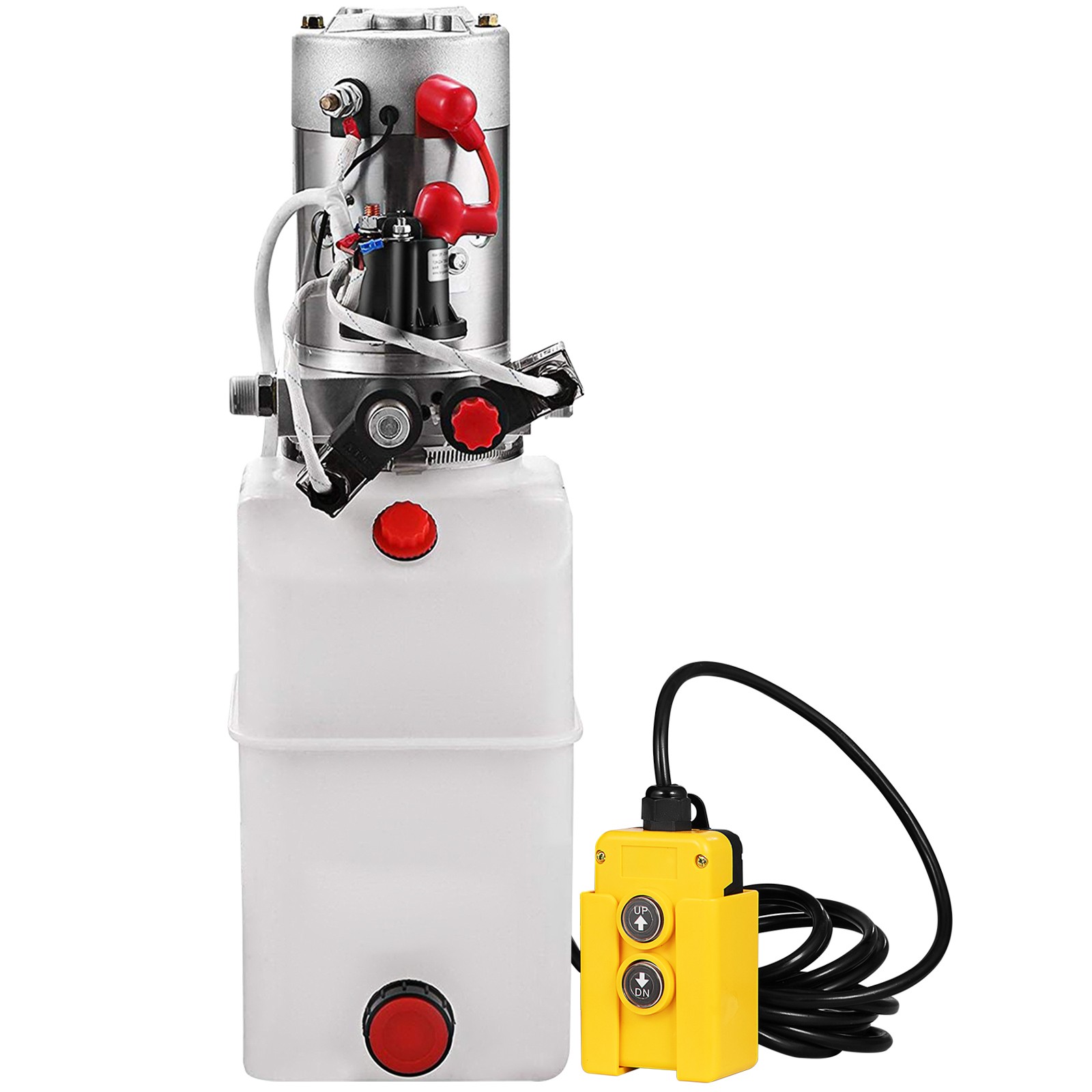 VEVOR Double Acting Hydraulic Pump for Dump Trailers Kit 12VDC 6 Quart Reservoir