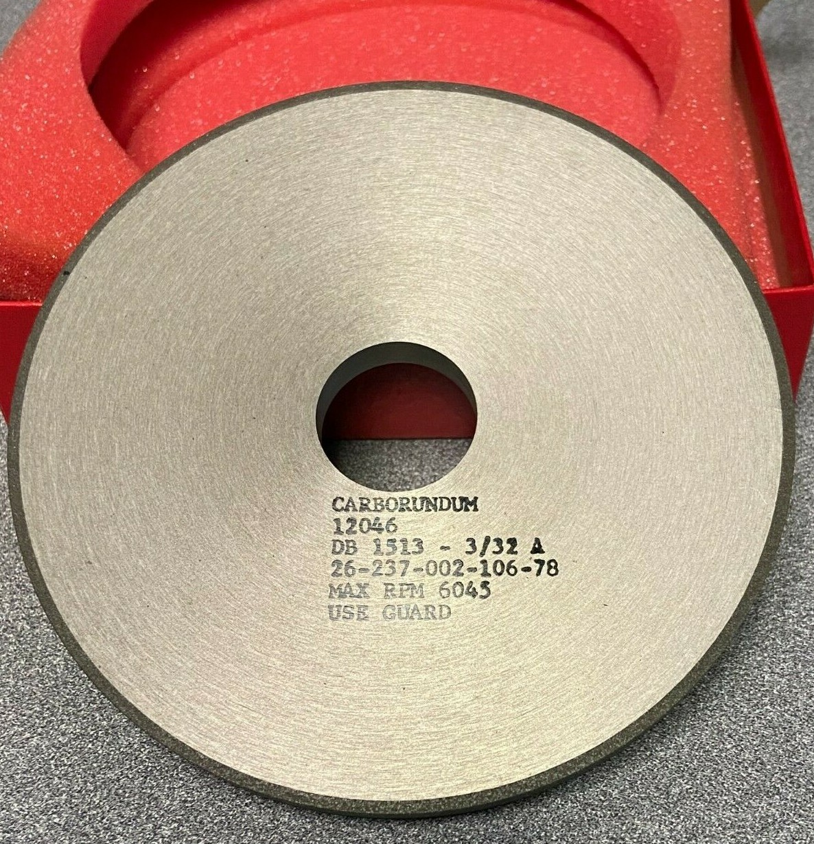 6 X 3/8 X 1 1/4 D120 GRIT DIAMOND TOOLROOM SURFACE GRINDING WHEEL, NEW, USA