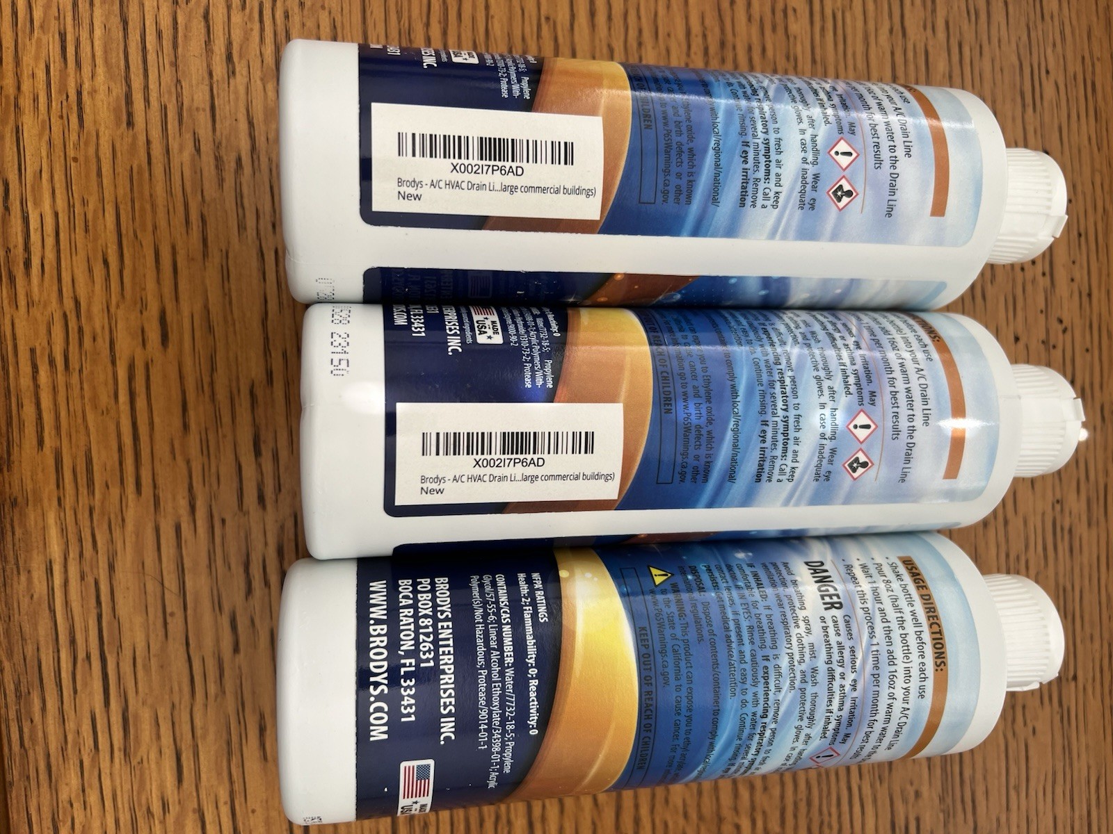 Brody’s AC Drain Line Cleaner Three 16 oz Bottles 6 Months Supply