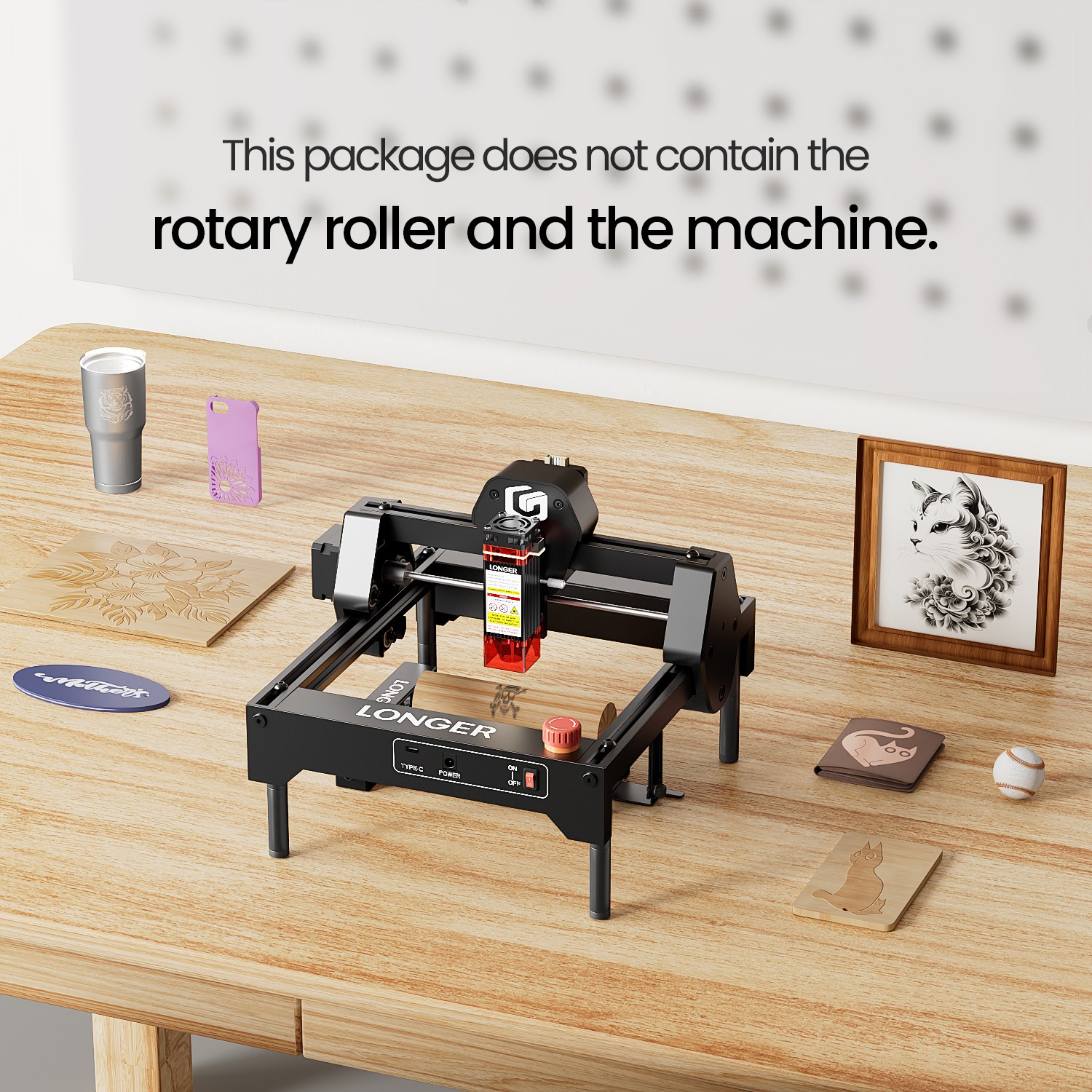 LONGER Ray5 Mini Laser Engraver Raised Support Feet