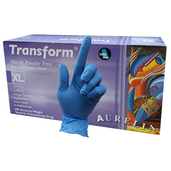 Nitrile Gloves Powder Free Transblue Aurelia Transform 200Pcs (SPECIAL PRICE!!)
