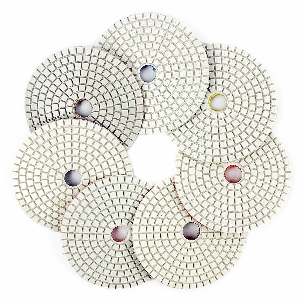 6 inch Diamond Polishing Pads Wet/Dry Granite Marble Stone Quartz Concrete