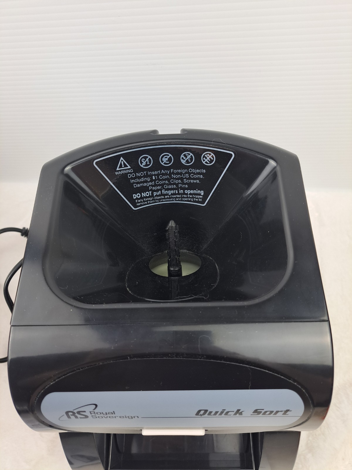 Royal Sovereign QS-1AC Quick Sort Coin Sorter Counter Machine Tested Works W Box