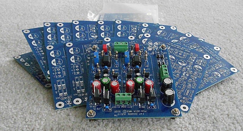 FCA-001A mk2 Stereo Preamplifier (bare board /DIY)