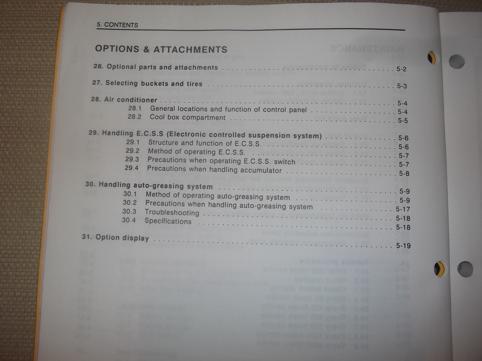 KOMATSU WA320-3 WHEEL LOADER OPERATION MAINTENANCE BOOK MANUAL S/N A30001-UP