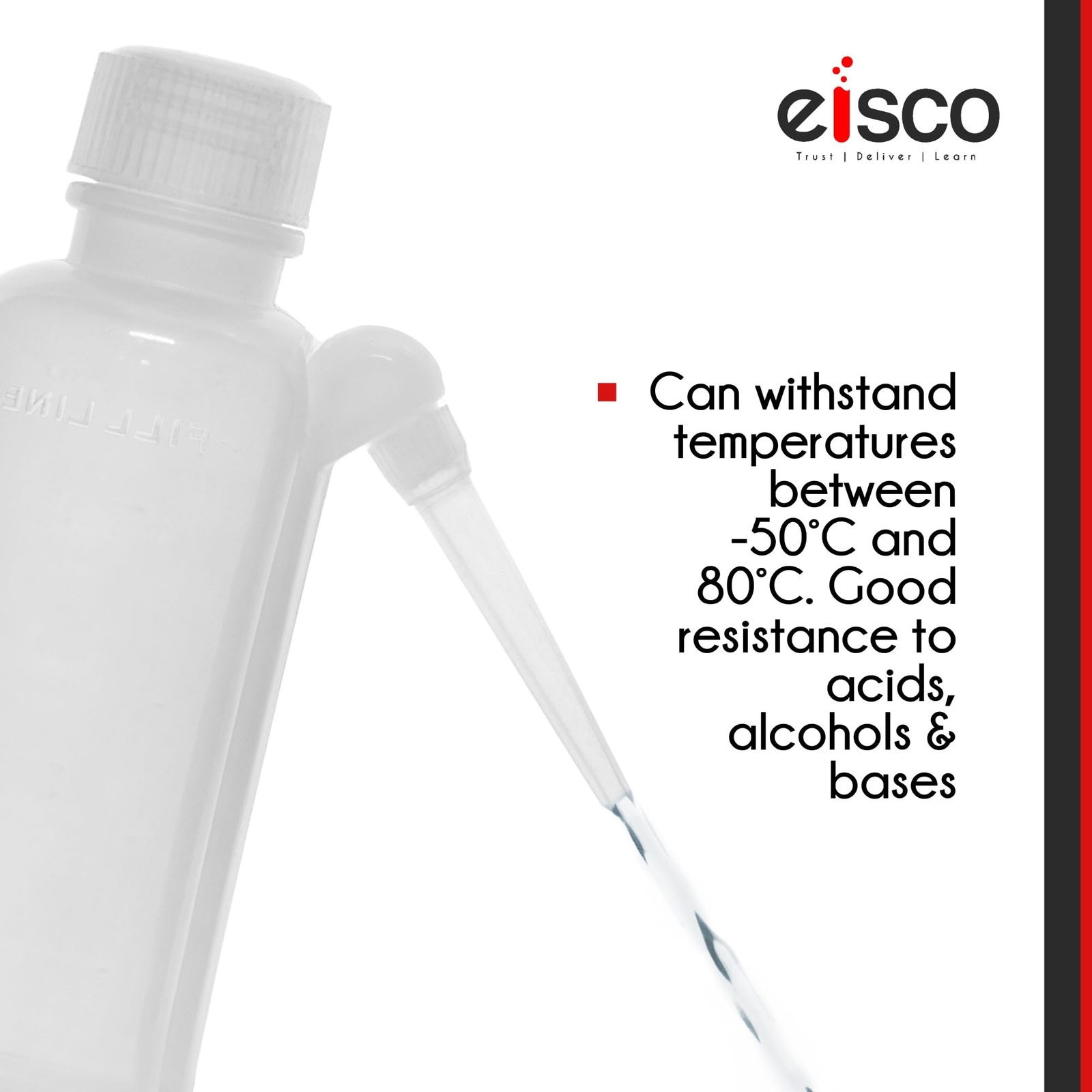 EISCO Wash Bottle, 500ml – Polyethylene – Translucent, Unbreakable – Screw Ca…