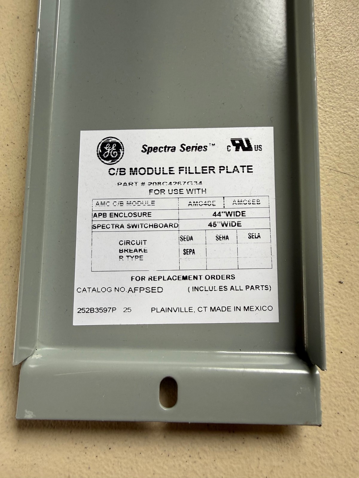 GE AFP3SED (INCOMPLETE KIT)