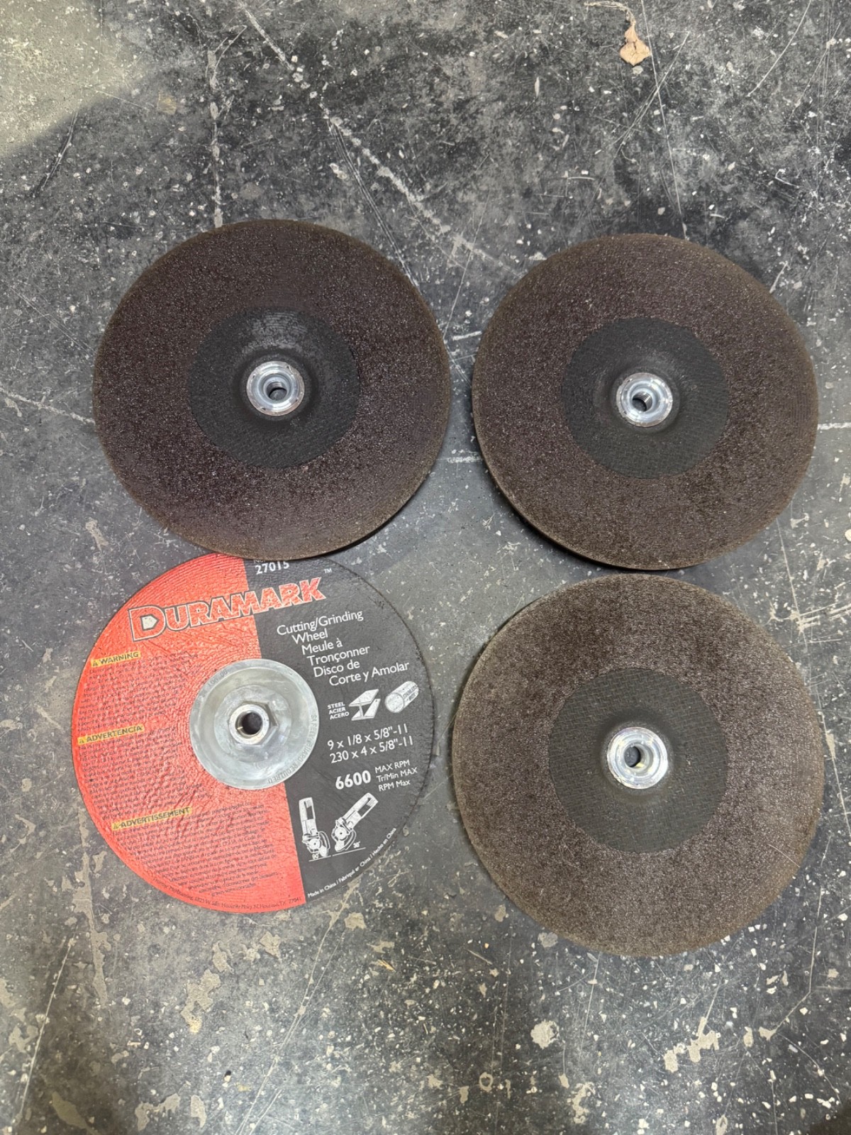duramark cutting/grinding wheel No.27015 set of 4 never used