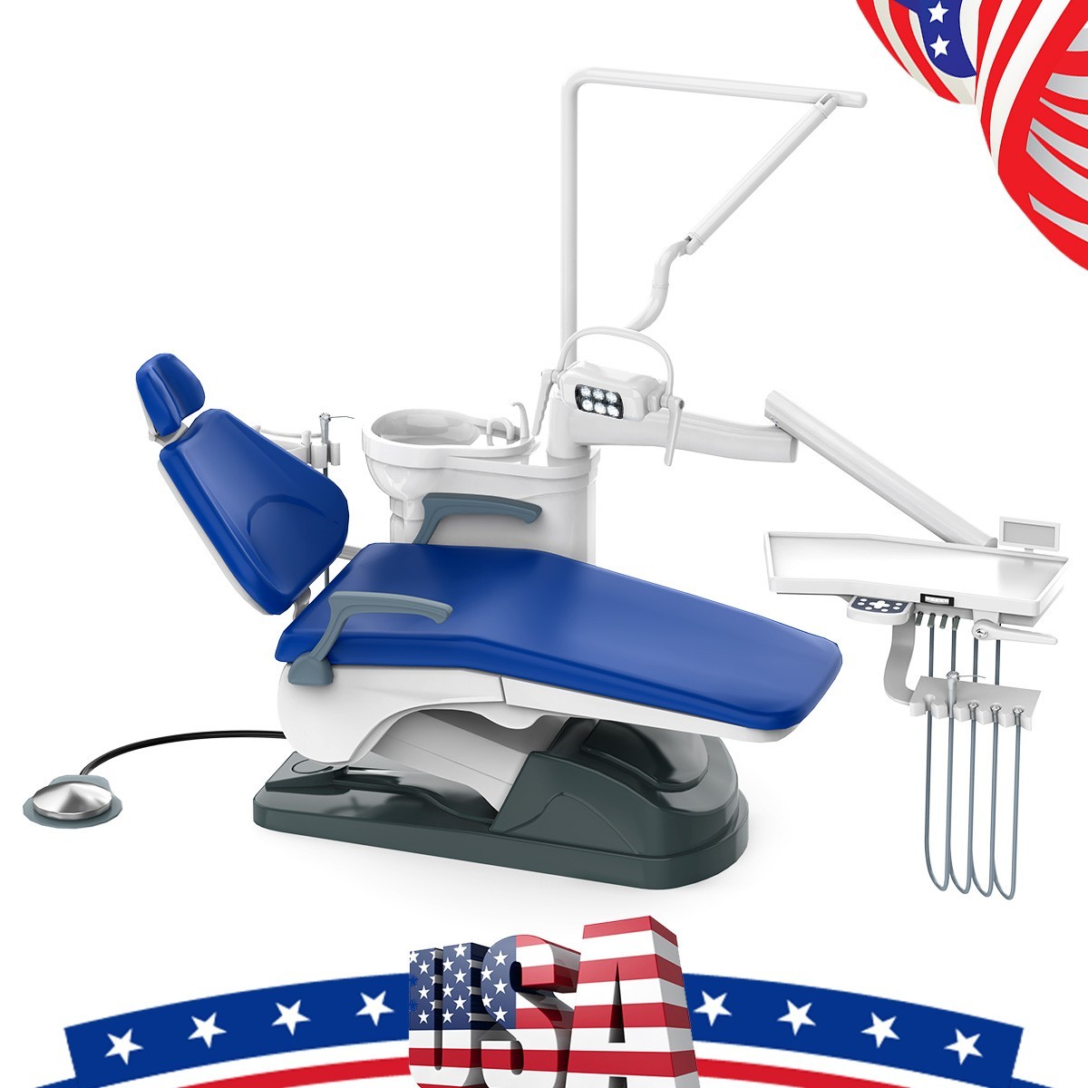 Dental Unit Surgery Chair Computer Controlled DC Motor&Stool TJ2688-A1 110V
