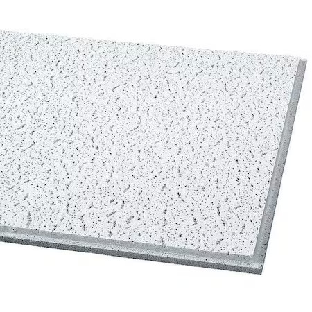 Armstrong 705A Fissured Ceiling Tile, 24 In W X 24 In L, Angled Tegular, 15/16