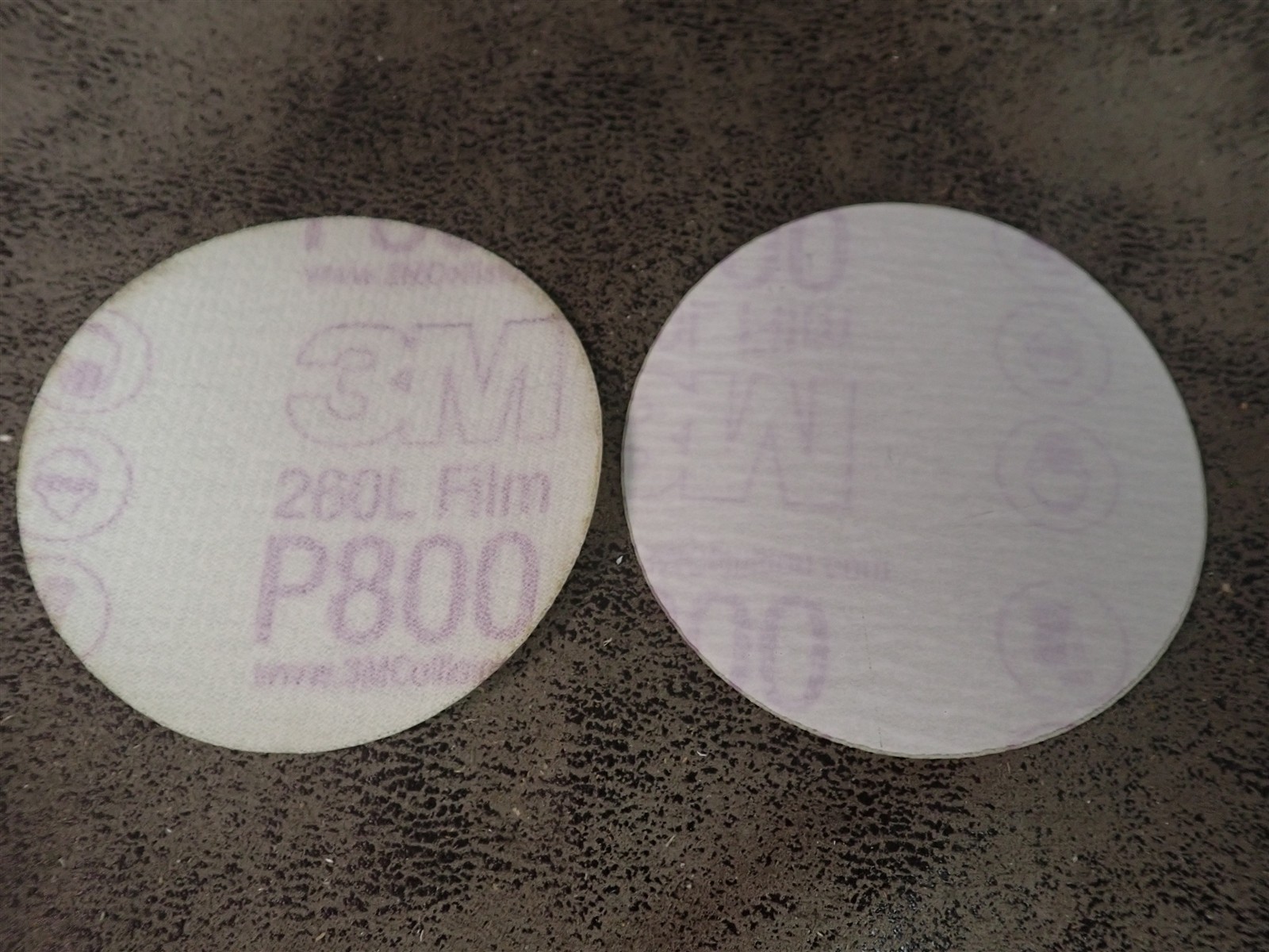 Case of 200 NEW 3M 00910 Hookit 260L Finishing Film Discs 3″ P800 Grit (O22)