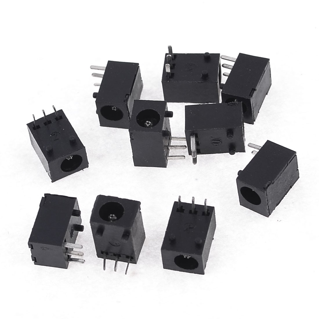 10 Pack 3.5mm Dia PCB DC Power Jacks Sockets Charge Ports