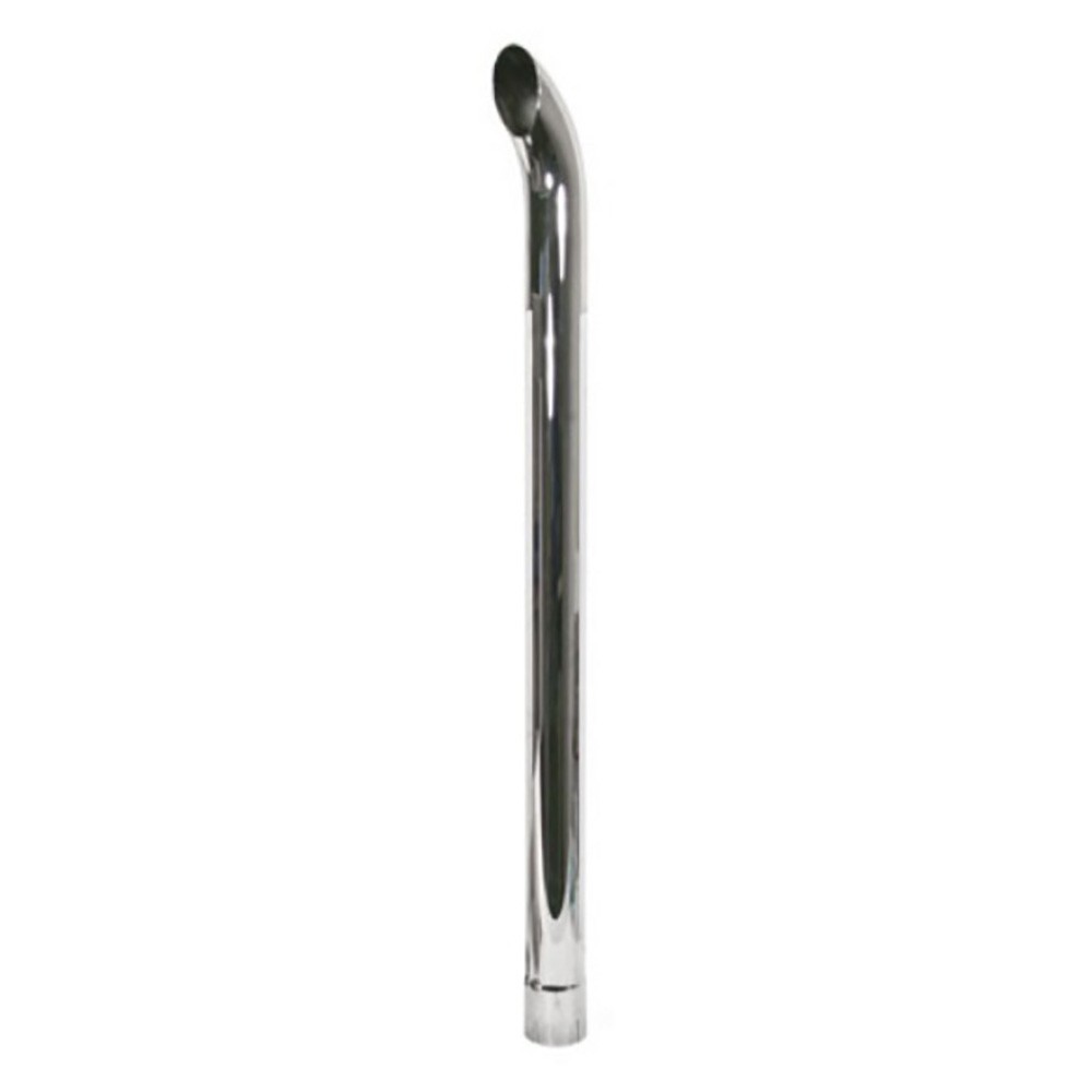 Chrome Tractor Exhaust Stack Curved 48″ Long Slotted 3″ ID ZNL89051C