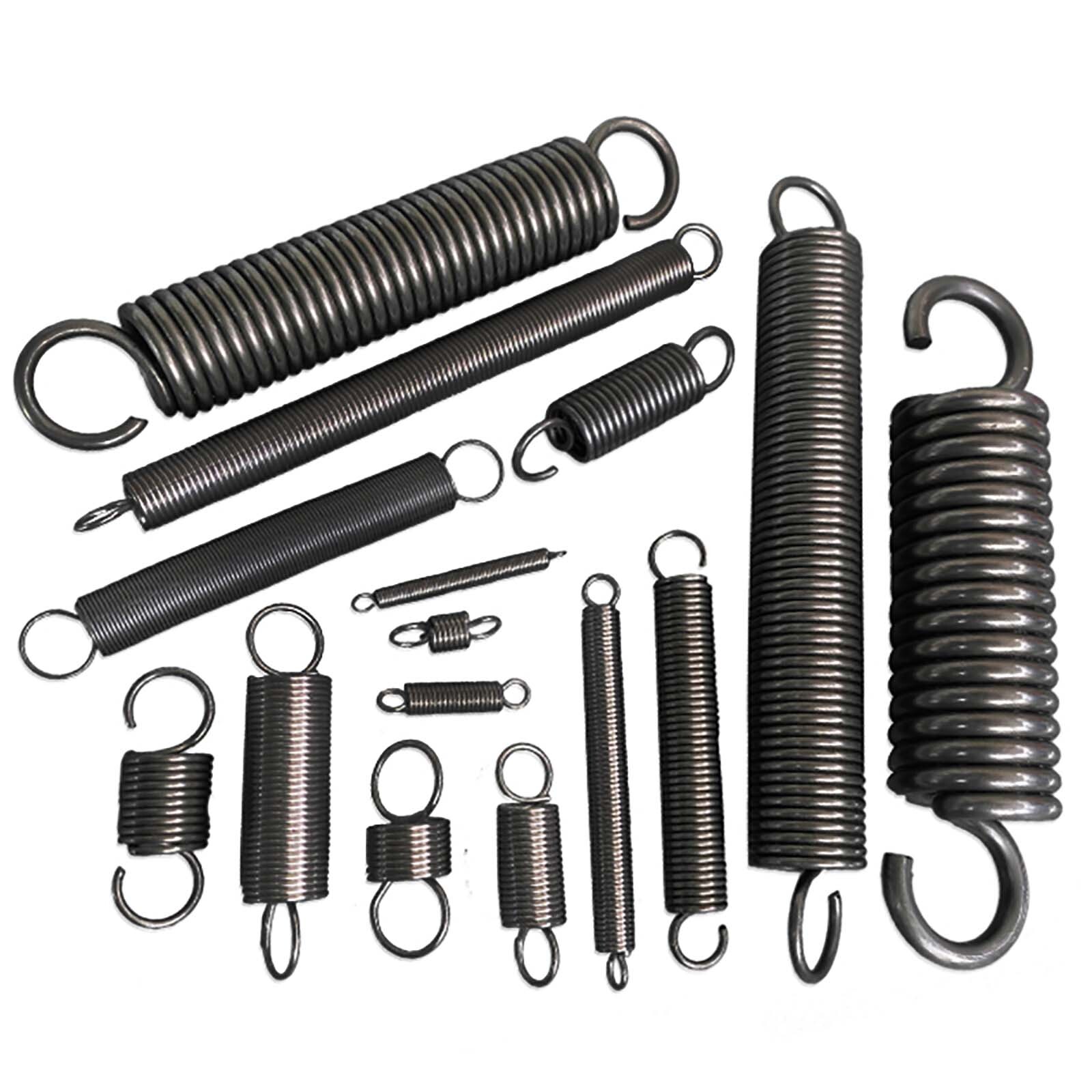 0.3mm to 2mm Wire Dia Hook Extension Tension Spring Springs Steel Small Spring