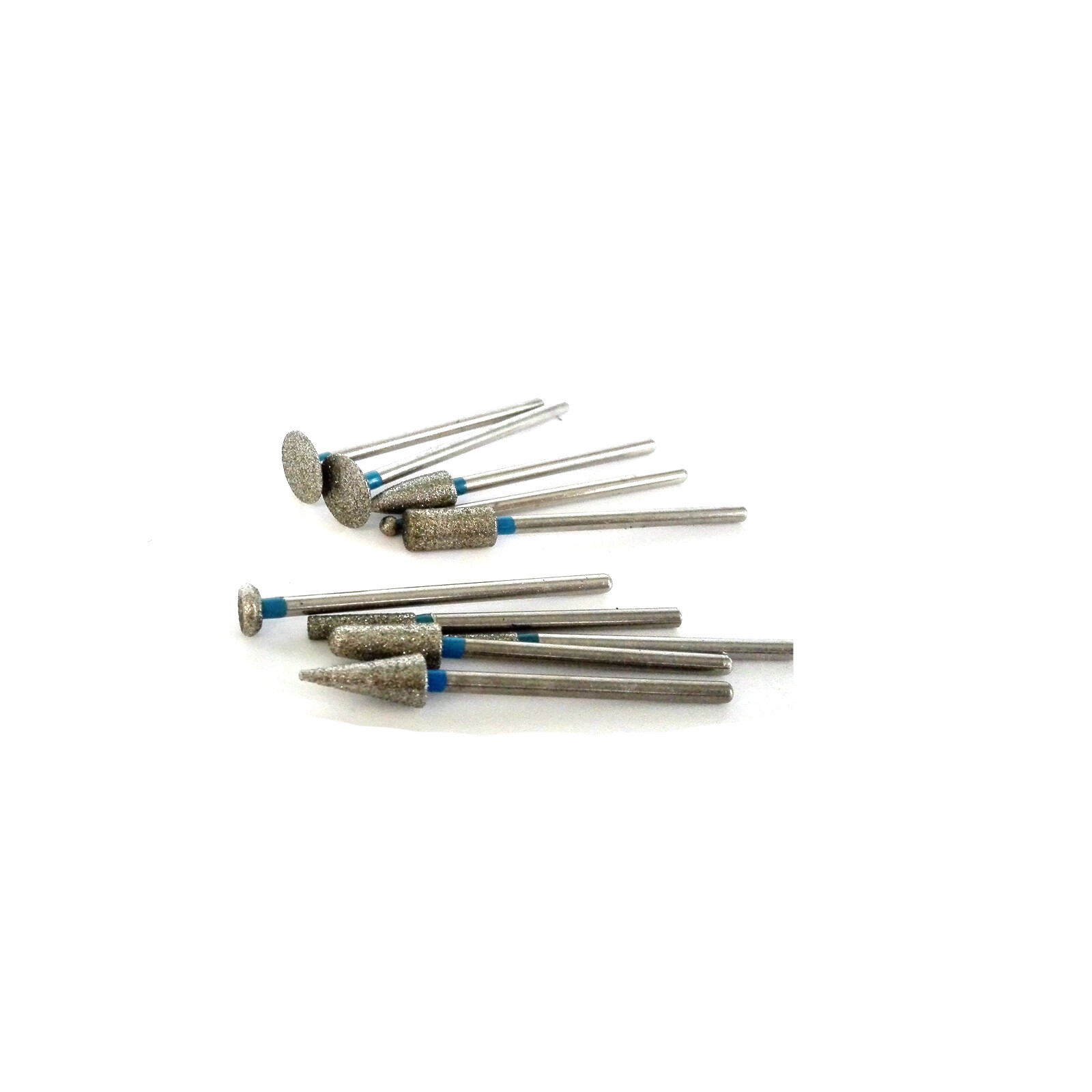 20Pcs Dental Lab Sintered Diamond Point Polisher Hp Shank Rotary Bur 2.35mm