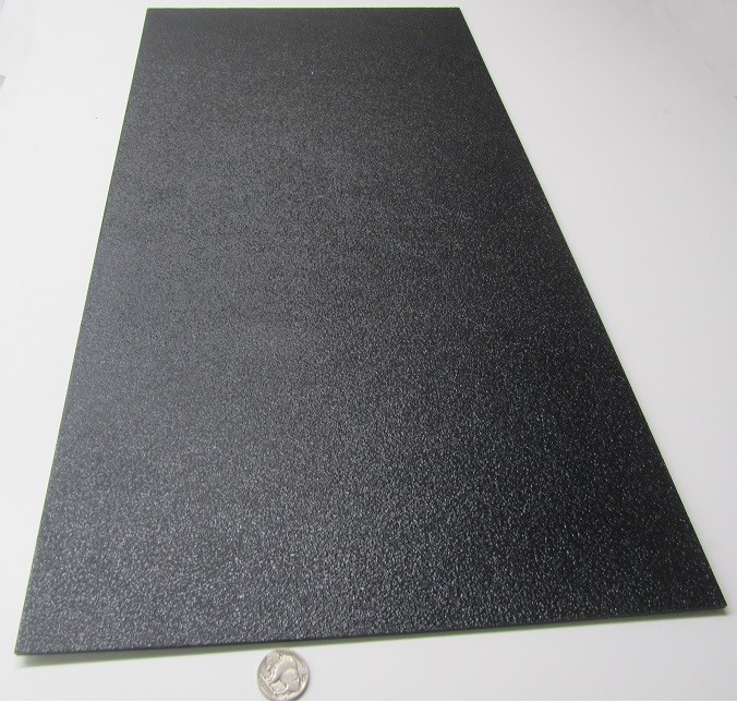 Black ABS Sheet 1/8″ (.125″) X 12″ X 24″ Haircell Textured One Side, 2 Units