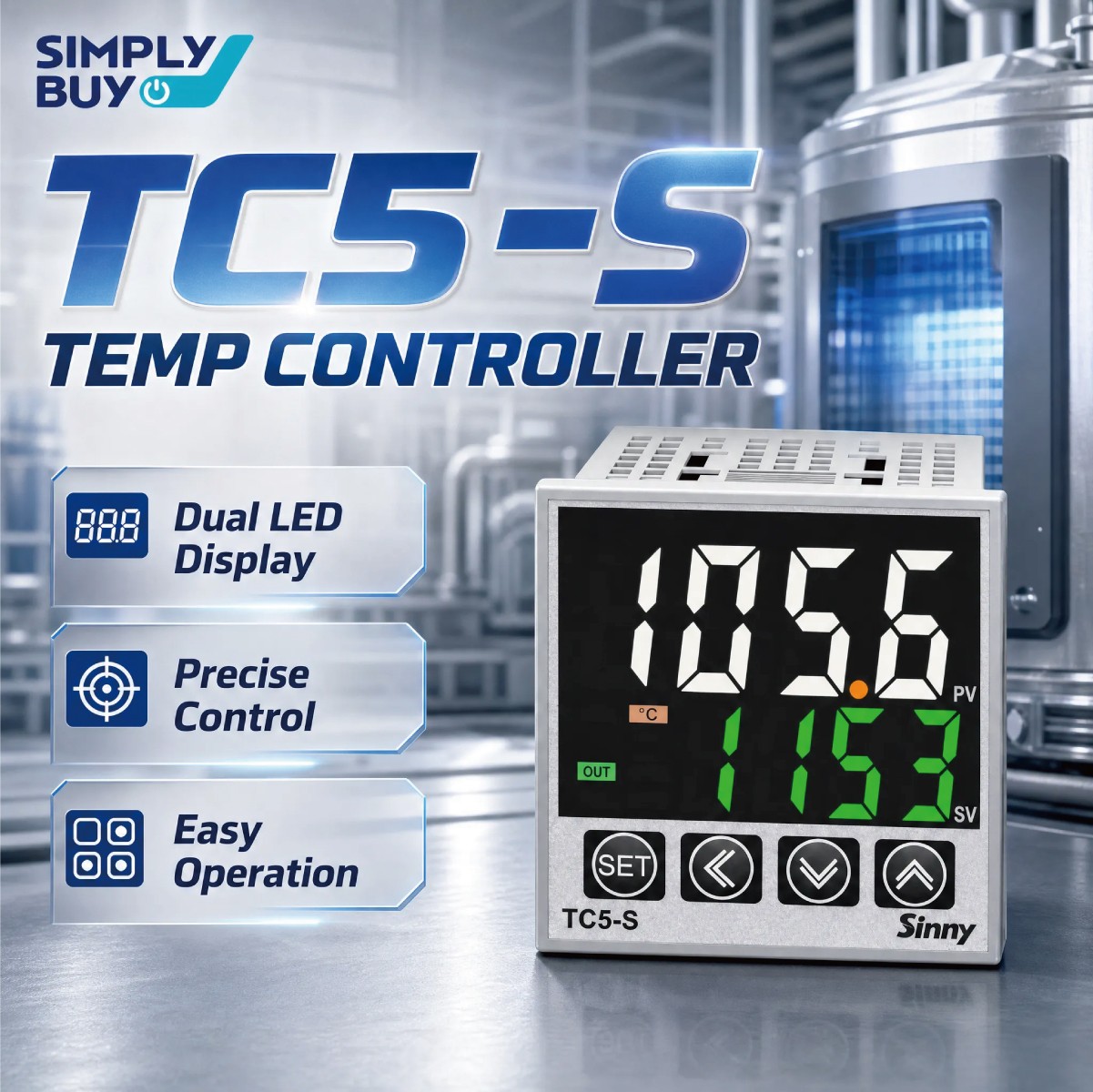 Digital Temperature Controller 100-240VAC/DC 0~1370℃ Thermostat Relay output 10A