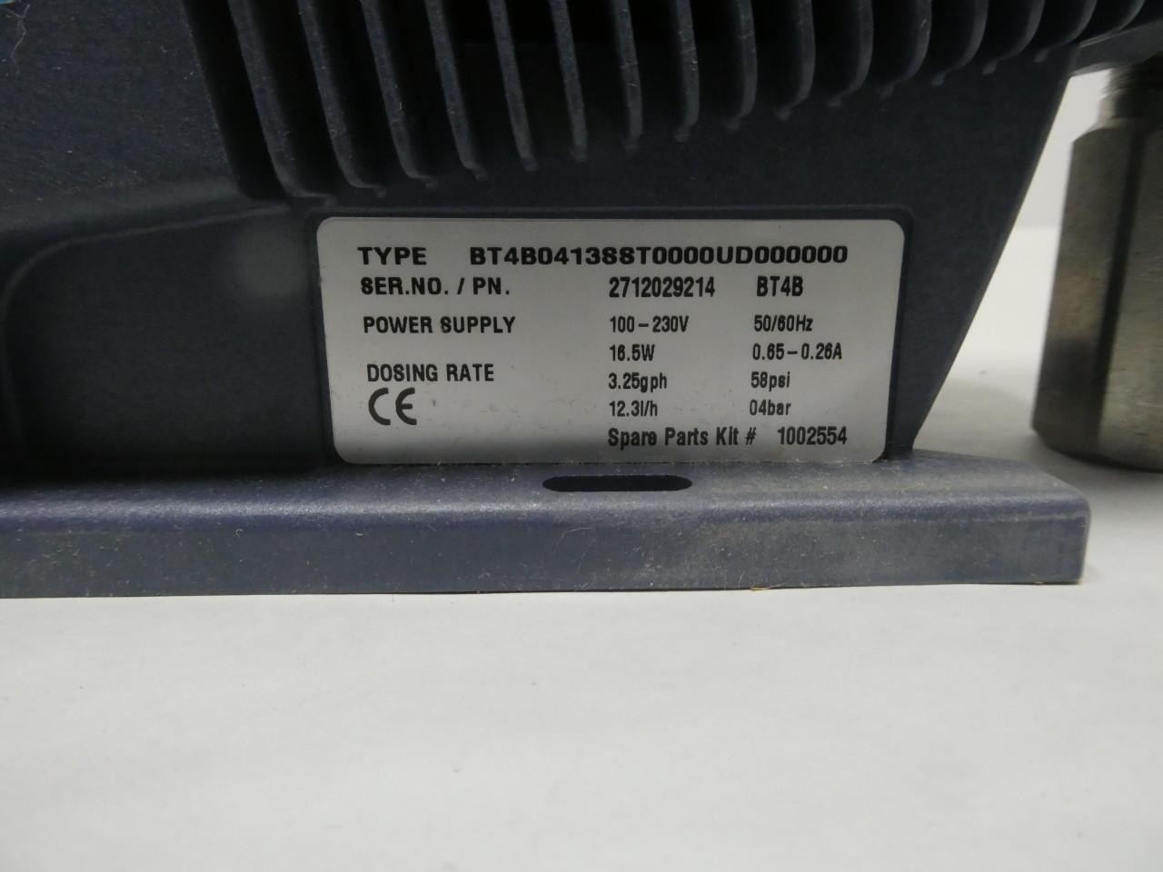 Prominent BT4B0413SST0000UD000000 Metering Pump 3.25gph 58psi 100-230v-ac