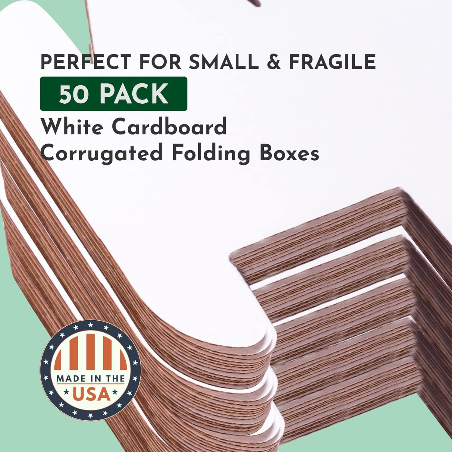 Small Business Packaging, Shipping Box 4 X 3 X 2, 50 Bulk | Cardboard, Gift, Sto
