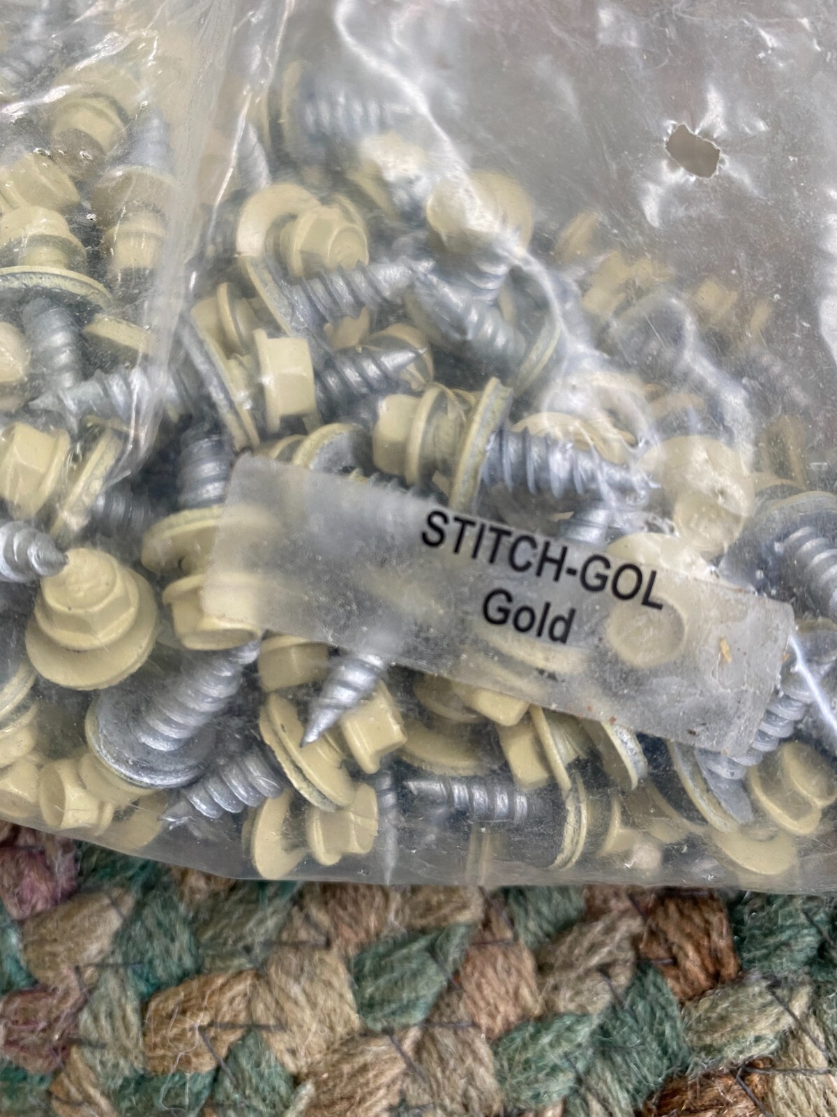 250 #12 x 3/4 Self-Drilling Stitch metal to metal roofing screws
