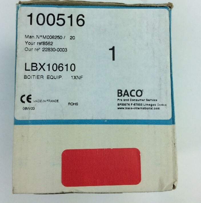 BACO LBX10610 Flush Spring Return Station 100516 New in Box