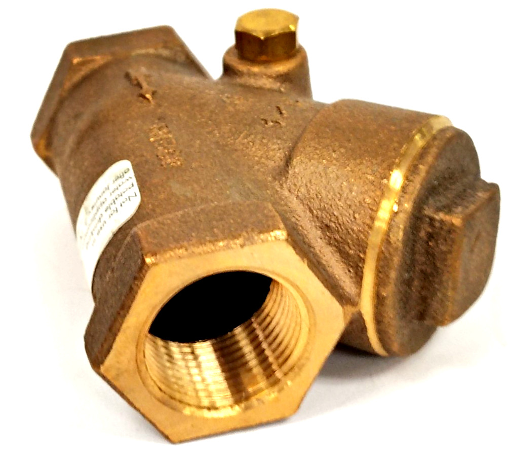 DUCO 3/4″ FEMALE NPT BRASS Y-CHECK VALVE 300 WSP 600 CWP 3-1/8″ OAL