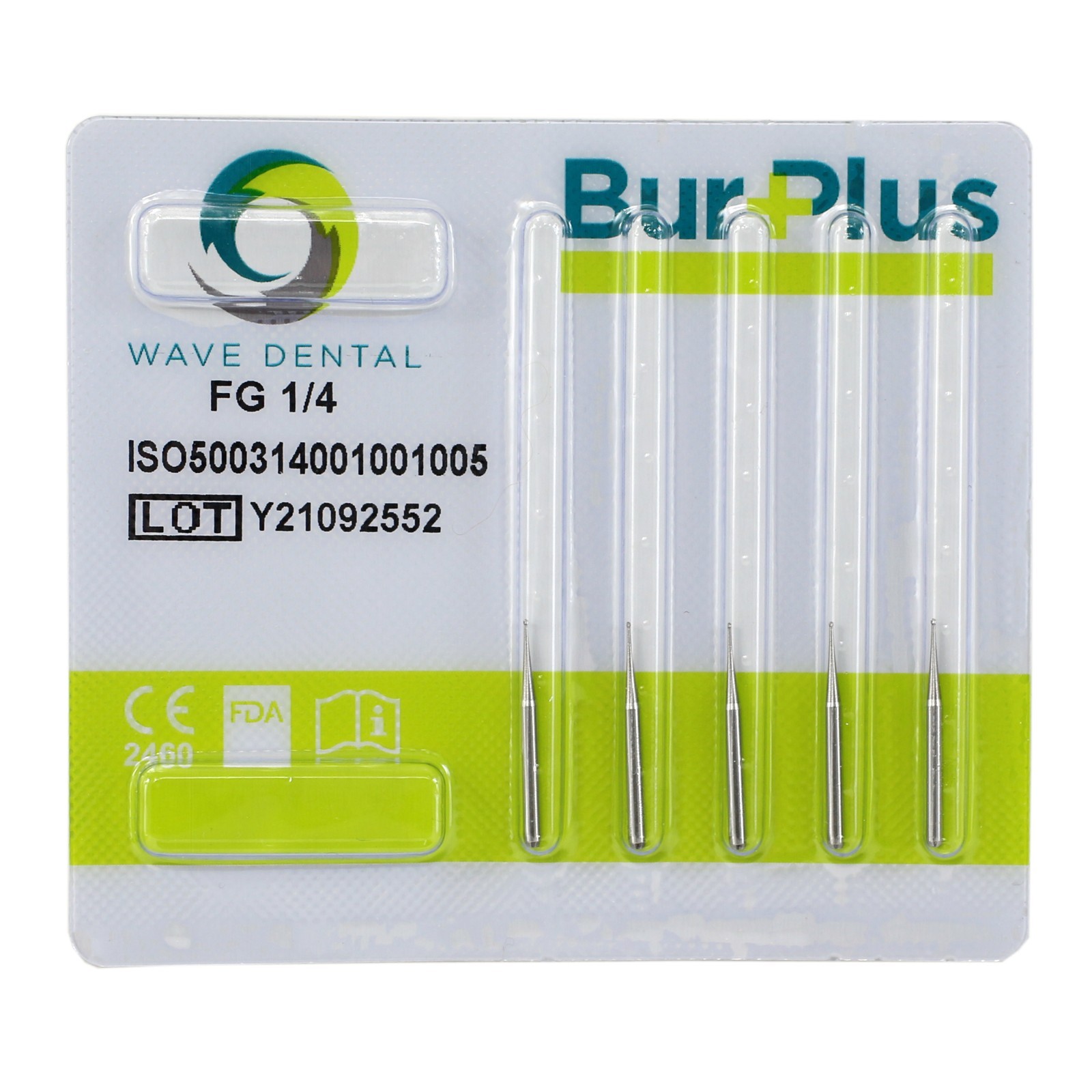 Wave Dental Round Burs FG 1/4 Carbide Burs High Speed Friction Crip Midwest 19mm