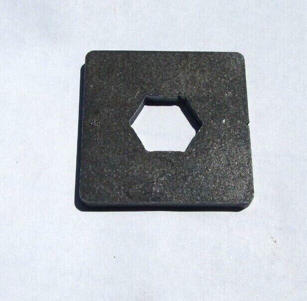 Weld on hexagon 7/16″ or 11/16″ conveyor roller frame repair brackets (2/pack)