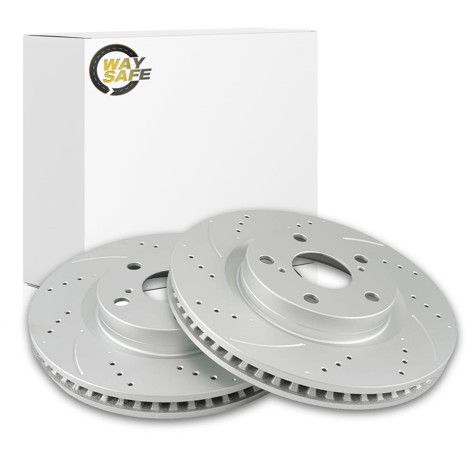 11.65 Front Drilled Slotted Rotors 31434 Toyota Rav4 Camry Avalon Lexus ES350