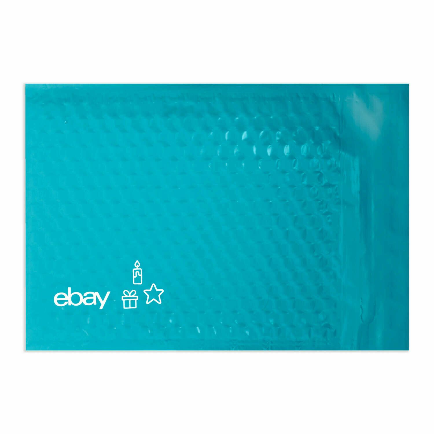 NEW Holiday 6.5” x 9.25” Padded Bubble Mailer – Teal, Blue, and Green Pack of 16