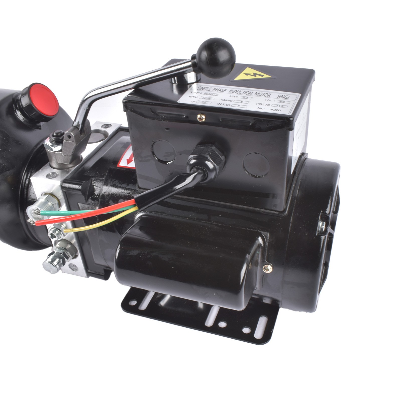 2.5 Gal/10 Qt Car Lift Hydraulic Power Unit 110V 2 Post Lift Pump 2.2 KW 3400RPM