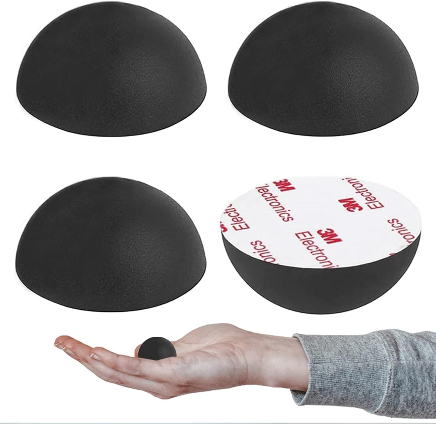 1.25″ Silicone Hemisphere Bumpers Isolation Feet Rubber Non-Skid Speaker Pads…