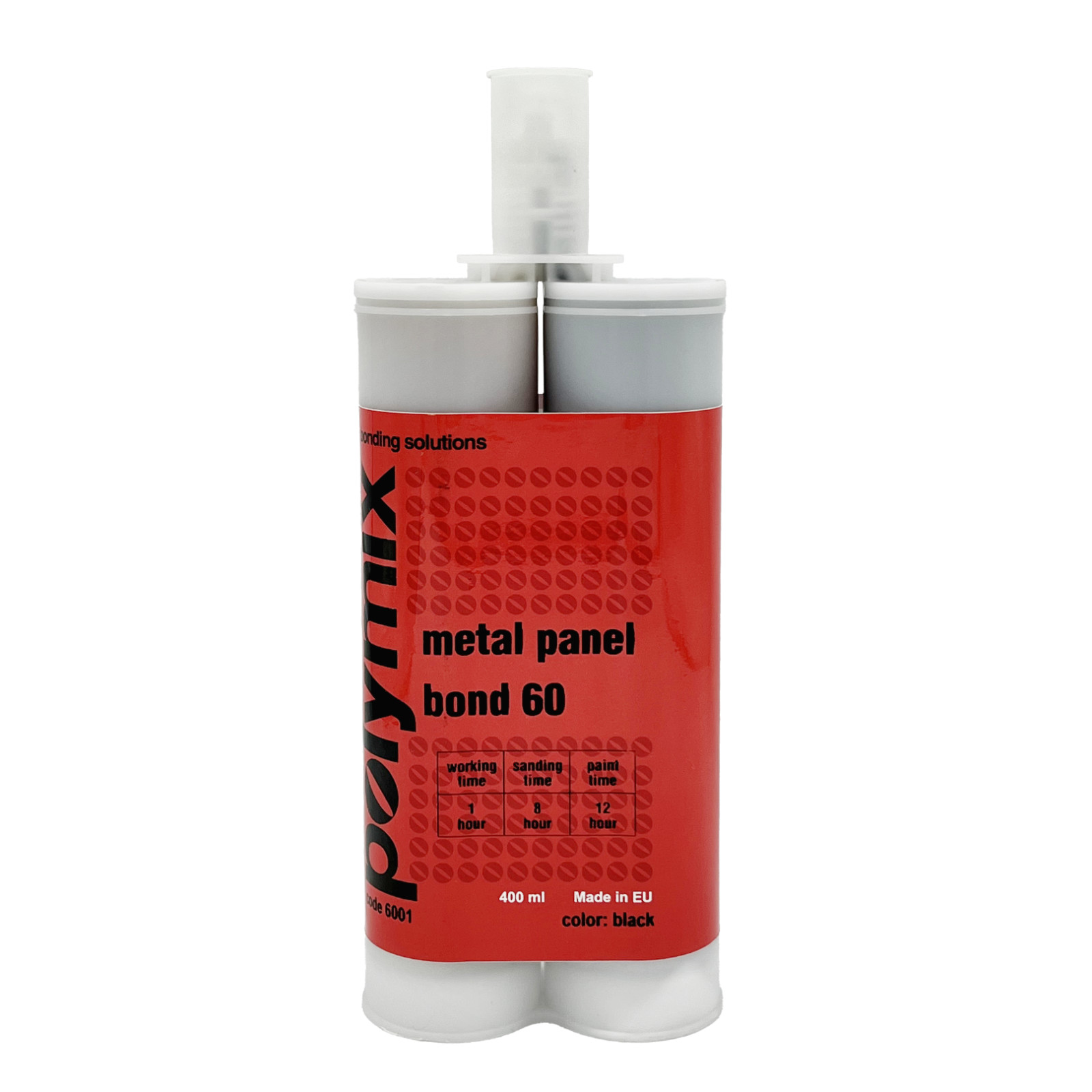 Polymix Black Metal Panel Bond 60 Minute Cartridge 400ml
